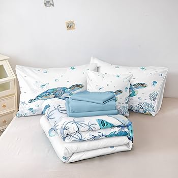 Amazon.com: Ocean Themed Bedding Sets 6 Pieces Twin Bed in A
